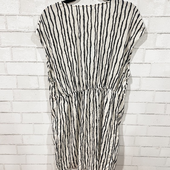 CUPSHE Eva Wave Striped V-neck Sleeveless Dress coverup XL - Picture 5 of 6